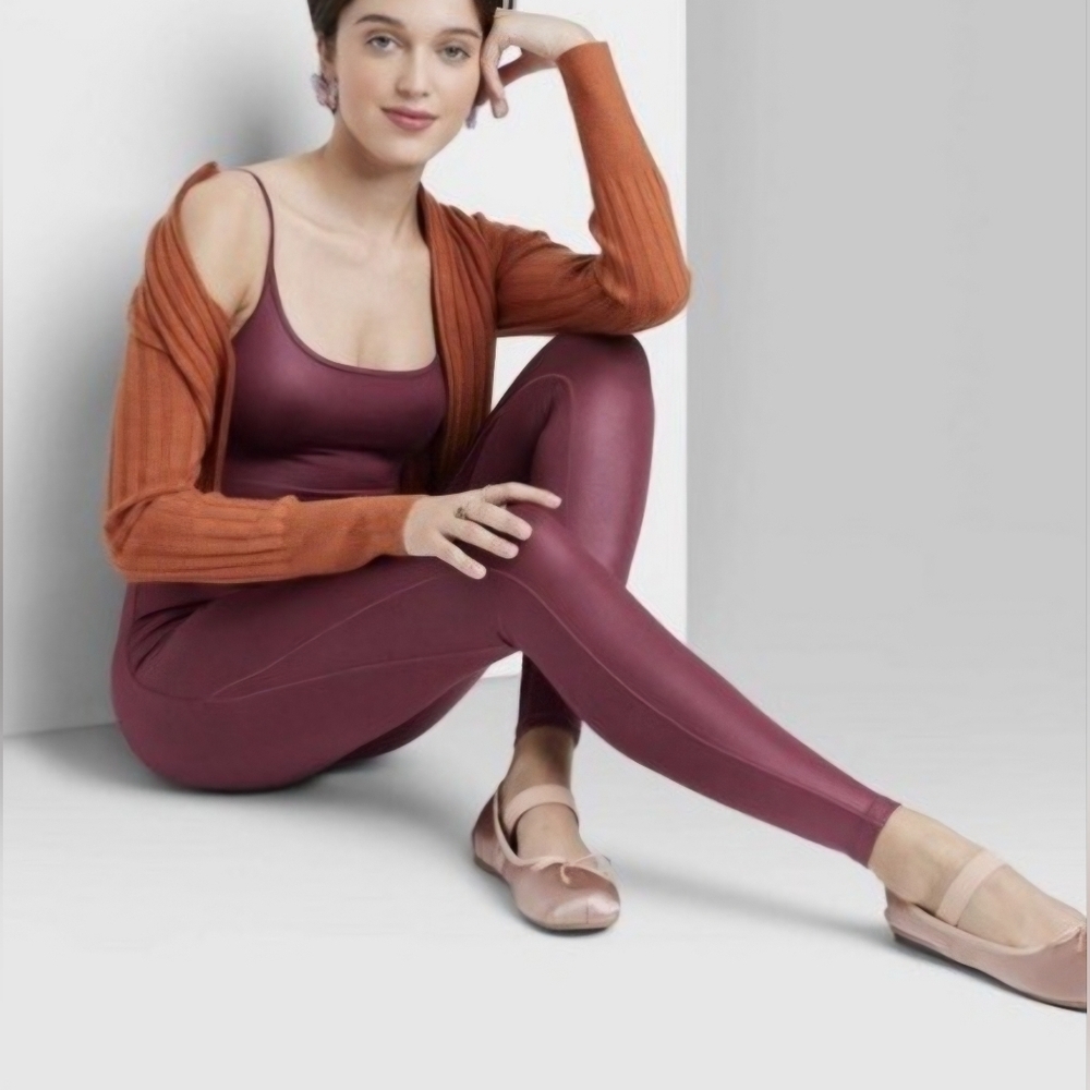 💙 Wild Fable Liquid Bodysuit Burgundy